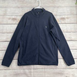 Mountain Hardwear Full Zip Fleece Jacket Men's Size XL‎ Navy Blue